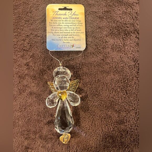 CRYSTAL ANGEL CHARM - THANK YOU CHARM - Picture 3 of 5